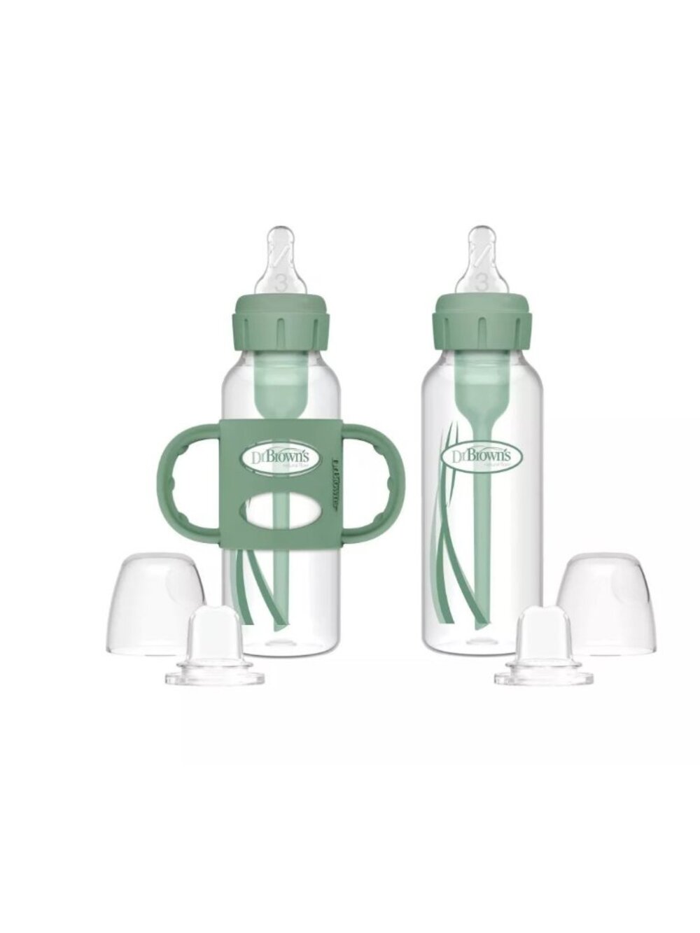 Dr. Browns Anti-Colic Options+ Transition Bottle To Sippy Starter Set BPA-Free 8